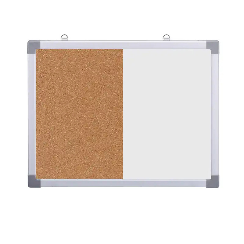 Supplier aluminium frame magnetic message writing whiteboard combination cork board for office school home