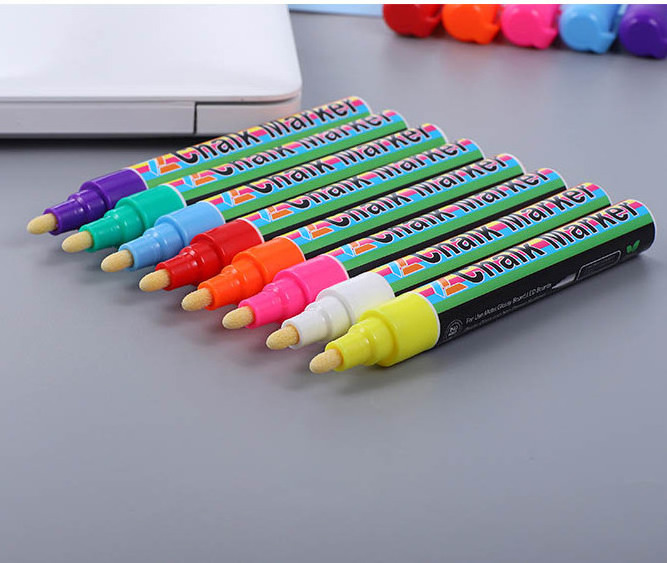 Wholesales liquid chalk marker pen 8 colors window pens writing backboard