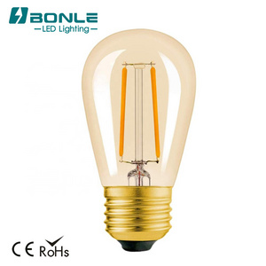 S14 2200K 2W Dimmable CRI90 E26 LED Filament Bulbs String Light Replacement