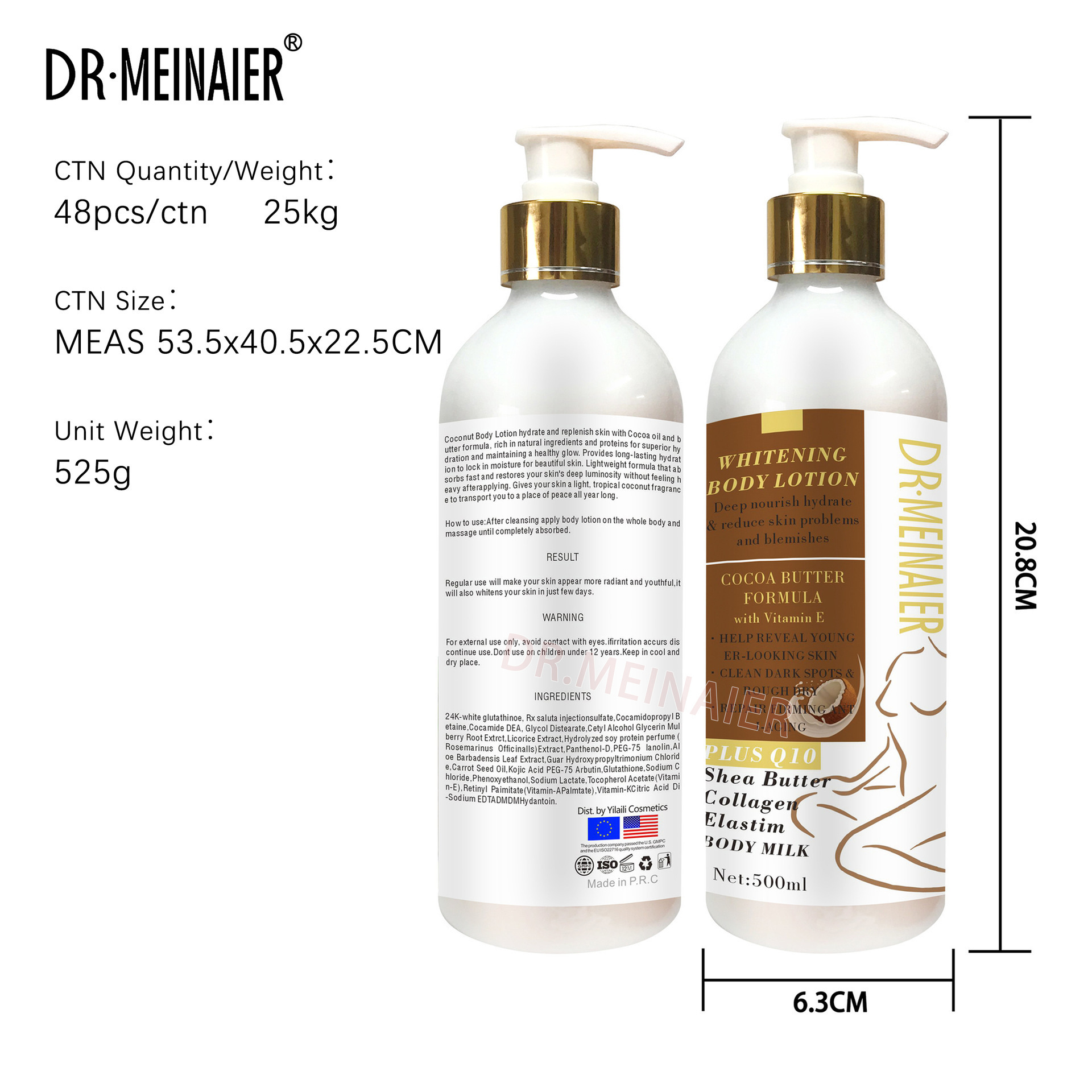 DR.MEINAIER BODY LOTION WITH VANILLA AND KOJIC ACID