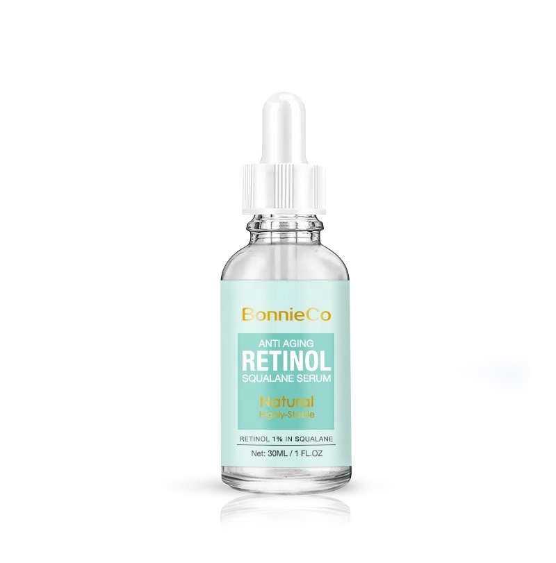 Private Label Retinol Squalane Serum For Hydrating and Reduce Fine Lines Wrinkles collagen anti aging Squalane Oil