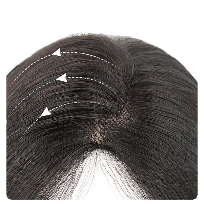 Toppers Para Lunch Manufacturer With Clips Raw Brazilian Remy Human Hair Straw Topper Lace Base Hairpiece For Less Hair Women