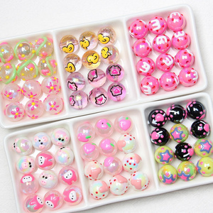 Jewelry supplier new arrive handmade diy colorful animal letter acrylic hand painted bracelet accessories cartoon kawaii beads