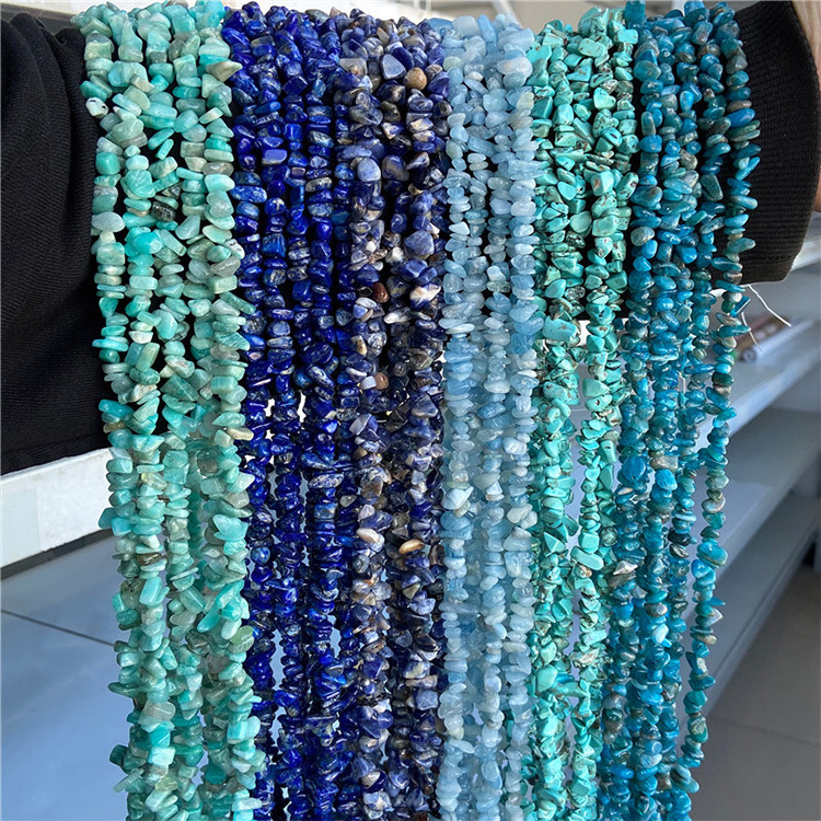 Custom Packing Colorful Loose Irregular Natural Crystal Chips Gemstone Beads 3-5/5-8mm Tumbled Stone for Jewelry Making