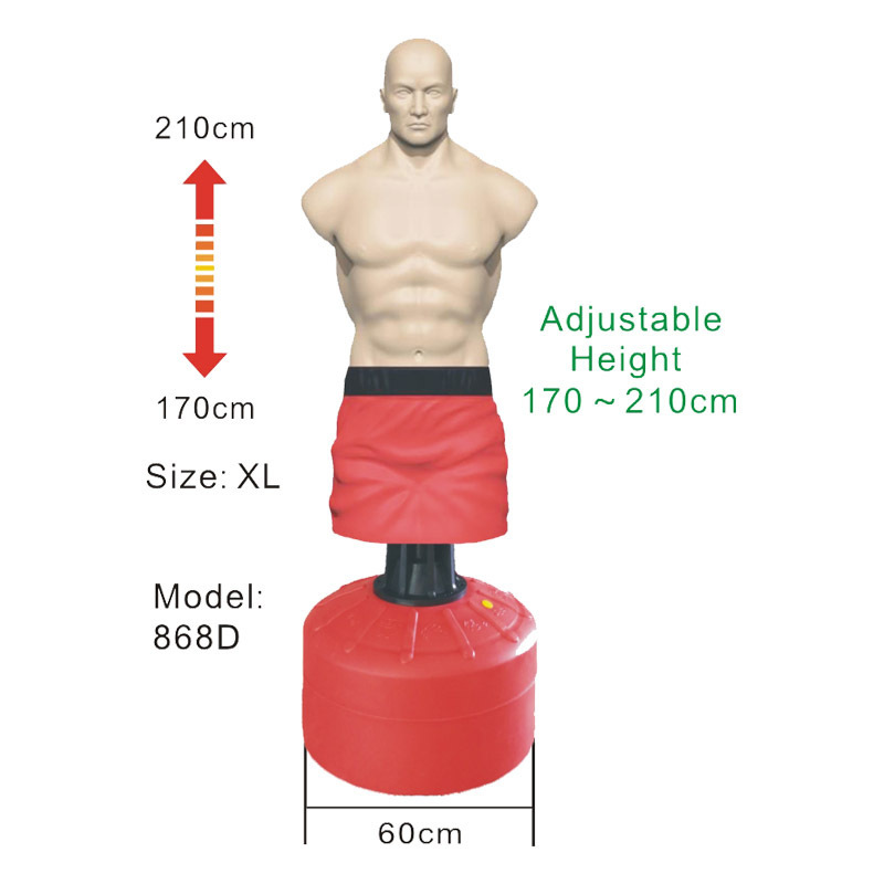 BunnyHi QJ025 Free Standing Boxing Sandbags Punching Man Dummy Bag Punching Dummy