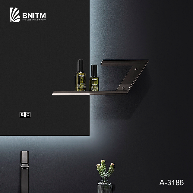 BNITM China Foshan Factory Customized New Design Bathroom Cabinet Ceramic Basin Bathroom Vanity with Mirror