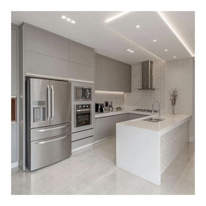 BNITM Professional Good Price Complete white Color Acrylic Kitchen Design Modern Cupboards for Kitchen Furniture Kitchen Cabinet