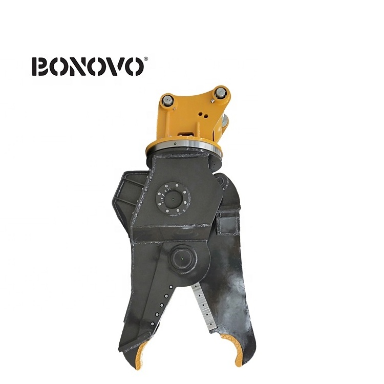 BONOVO 360 Degree Rotating double oil cylinder hydraulic shears for excavator