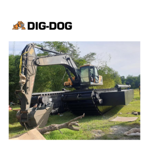 Dig-Dog amphibious excavator swamp amphibious pontoon excavator marsh buggy for sale