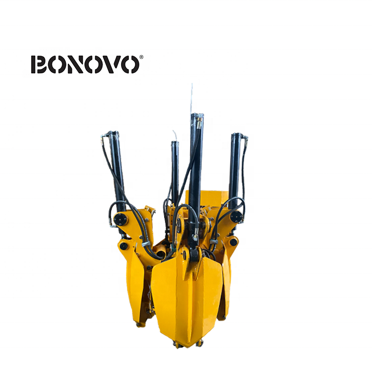 Hot sale BONOVO tree spade transplanter wheel loader tree spade china tree replanting machine for sale