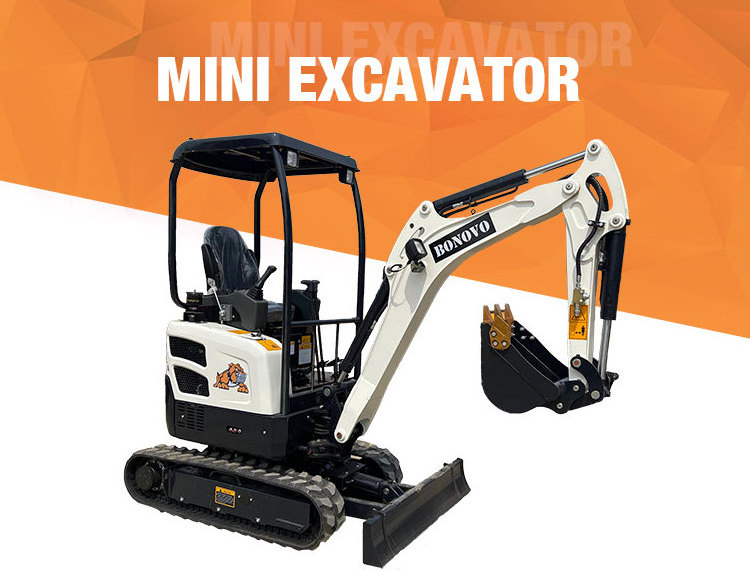 New mini bagger 1t 1.2t 1.8t 2t 2.5t mini digger With boom swing Euro 5 engine mini excavators