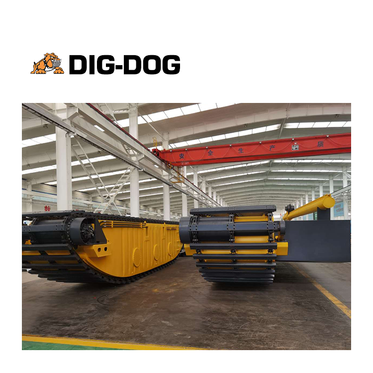 Dig-Dog amphibious excavator swamp amphibious pontoon excavator marsh buggy for sale