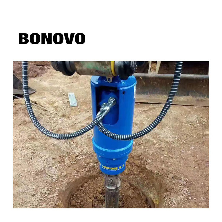 BONOVO rock auger hydraulic earth auger earth auger for sale