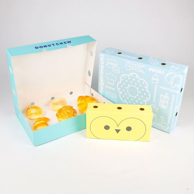 Custom Logo Japanese Taiyaki Waffle Box Packaging and Take Away Taiyaki Paper Bag