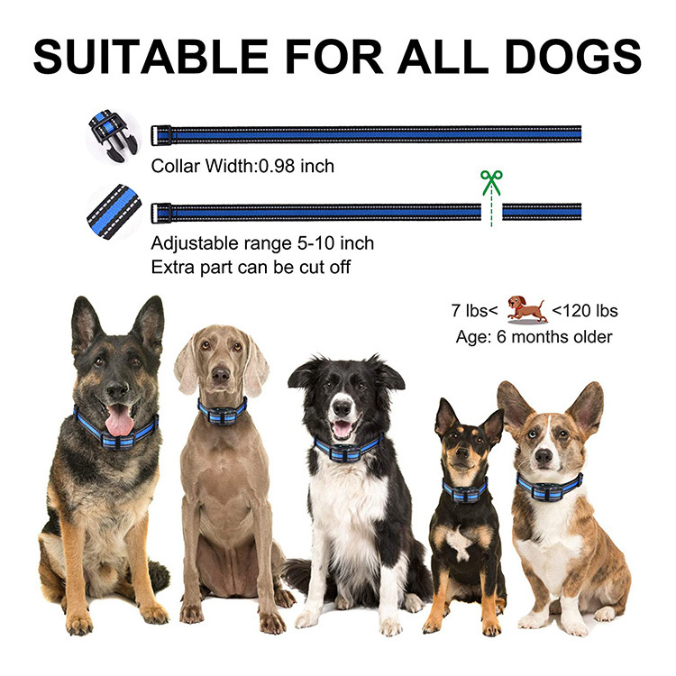 New Style Intelligent Dog Barking Device Ultrasonic Pet Training Collar Electric Shock Anti Bark