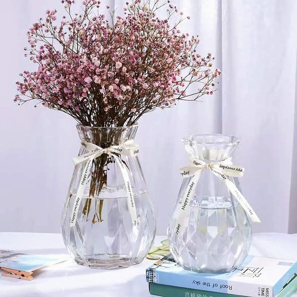 Rustic Small Glass Vase in Various Shapes Mini Vase Wedding Bridal Shower Centerpiece Table Vase