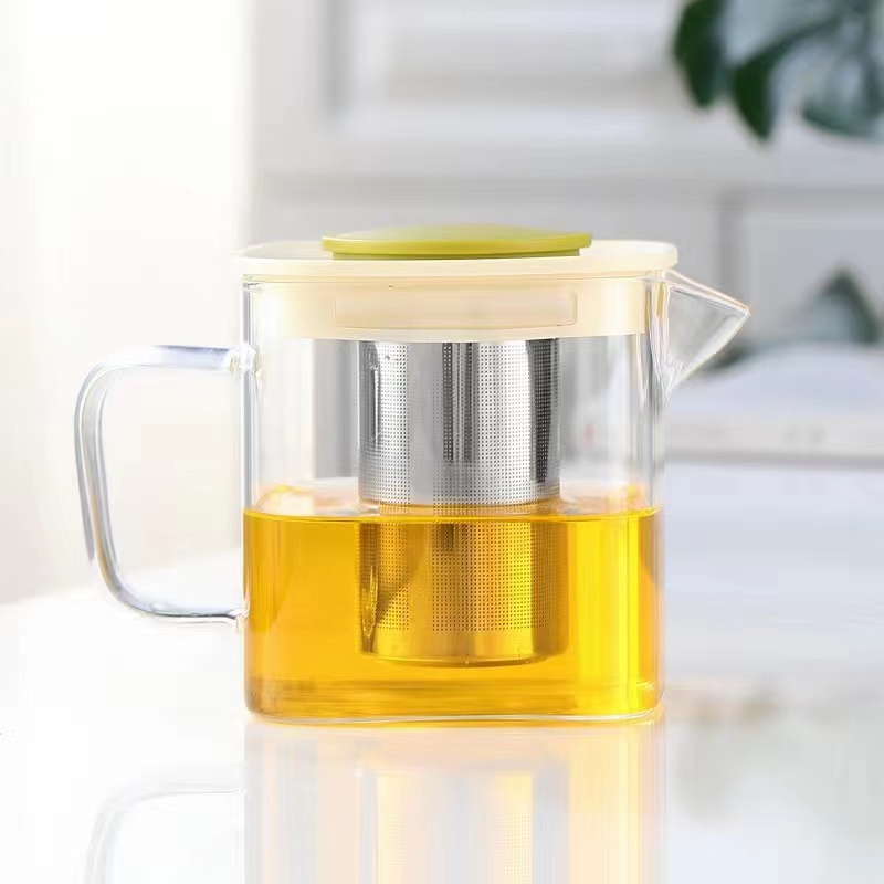 Tea Kettle And Tea Pot Maker Glass Teapot With Removable Loose Tea Infuser Stovetop Safe Glass Teapot