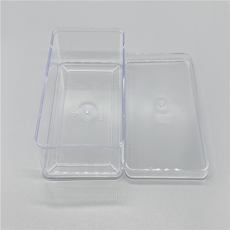 Square Food Grade Transparent Wedding Favor Boxes Small Tiramisu Sweets Dessert Box Packaging Clear Acrylic Box With Lid For Ca