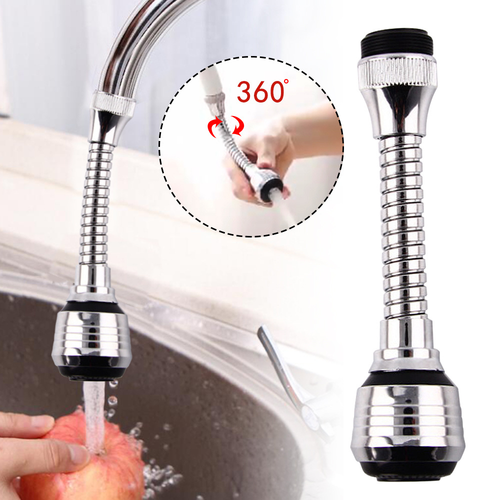 Kitchen Gadgets 2 Modes 360 Rotatable Bubbler Water Saving High Pressure Faucet Extender