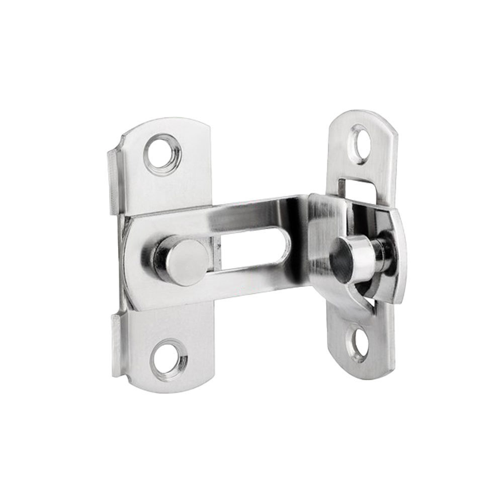 Door Lock Guard Latch Bolt 90 Degree Stainless Steel Toggle Latch Sliding Barn Door Lock Wine Cabinet Closet Right Angle Lock