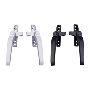 Thickened Plastic Steel Open Door Handle With Lock Window Handle Old Lock Buckle Door And Window Aluminum Alloy Handles Hardware