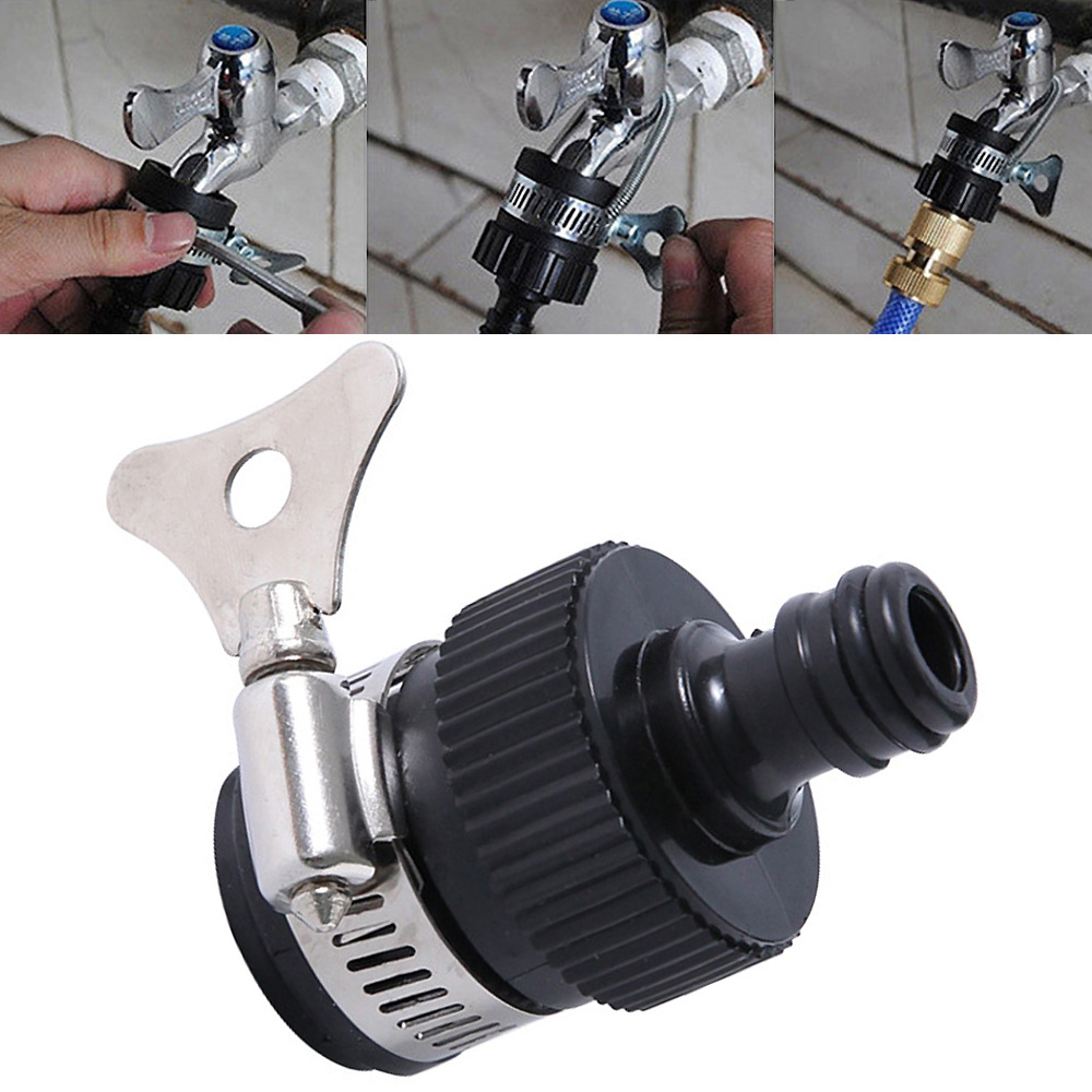 Indoor Universal Tap Connector Adapter Garden Kitchen Water Hose Pipe Joiner Irrigation Fitting Quick Adapter Connector