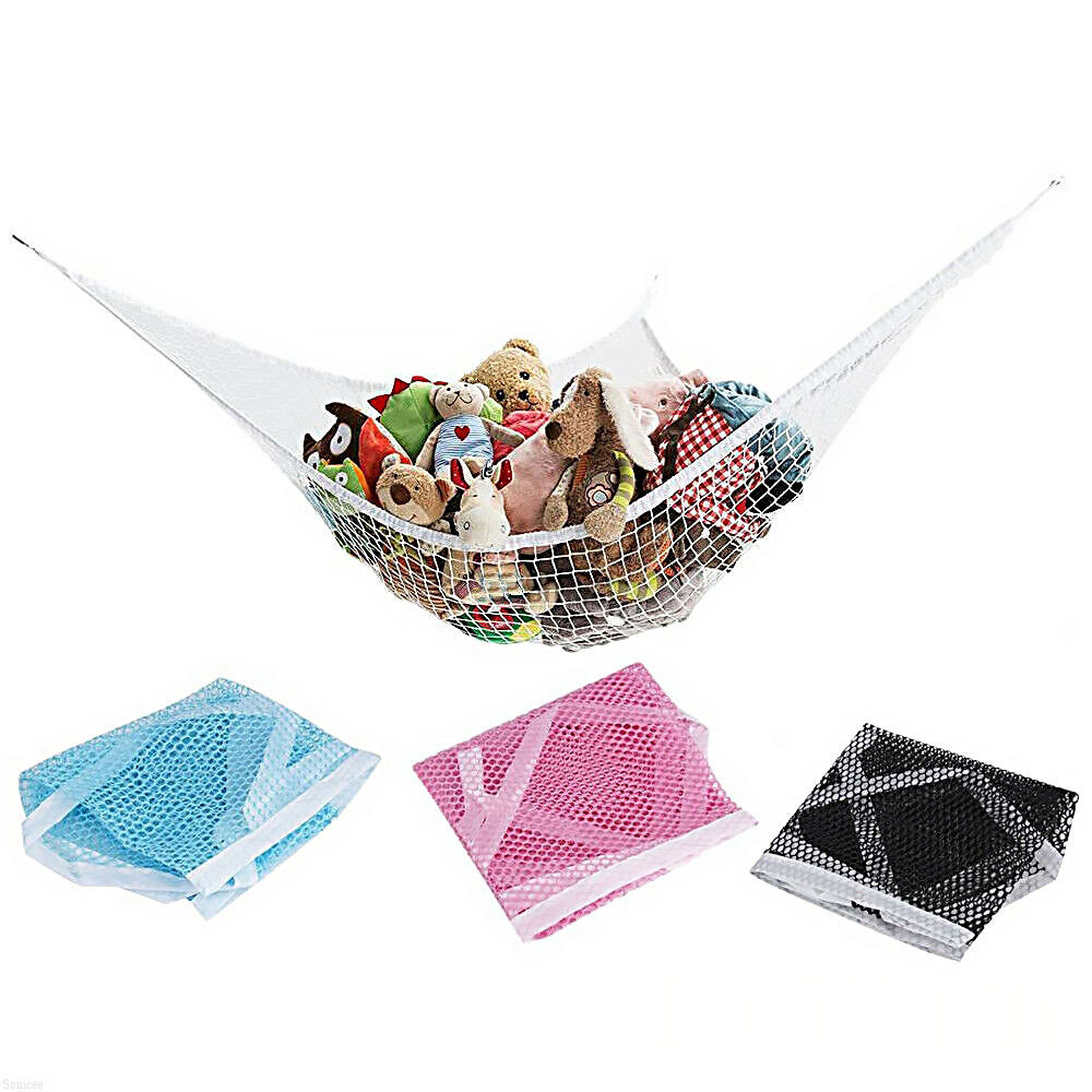 Large Toy Hammock Mesh Kids Bedroom Storage Nursery Teddy Bear Net Child Organizer Stuffed Towels Tidy Soft Storage Organizer