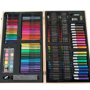 DIY Art Set Kids Art Supplies Wooden Case Kit Painting & Drawing for Teens Boys Girls Gifts Toys