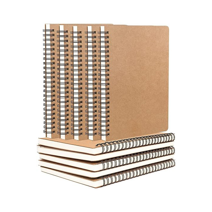 Manufacturer Custom Spiral Kraft Paper Stationary Notepad Journal Notebook