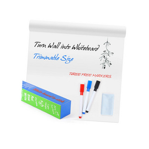 Wall Sticker Self Adhesive Dry Erase Whiteboard Film Custom Mobile Flexible Whiteboard