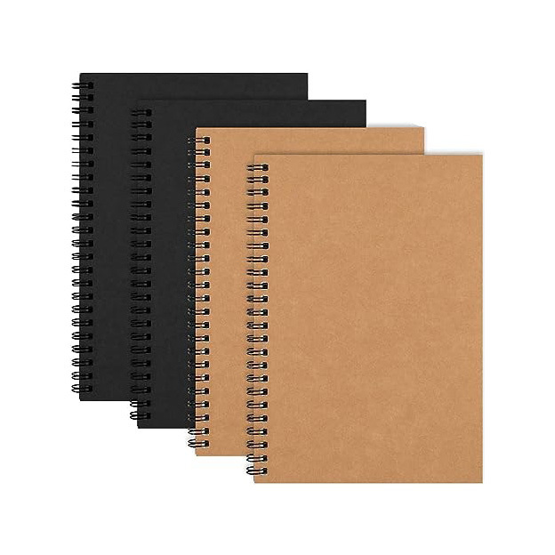 Manufacturer Custom Spiral Kraft Paper Stationary Notepad Journal Notebook