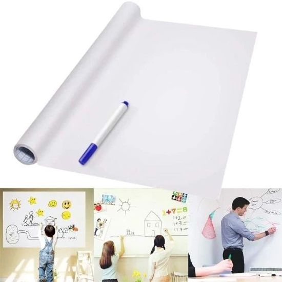 Wall Sticker Self Adhesive Dry Erase Whiteboard Film Custom Mobile Flexible Whiteboard