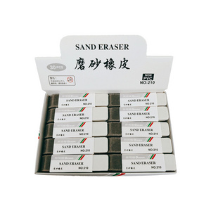 wholesale custom logo  sandy rubber eraser for ball pen and pencil ink