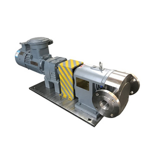 Factory price stainless steel rotary lobe pump coal tar sludge waste oil high viscosity liquid transfer pump