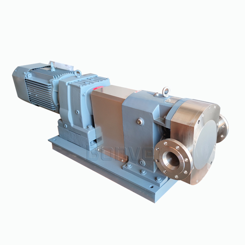 Factory price stainless steel rotary lobe pump coal tar sludge waste oil high viscosity liquid transfer pump