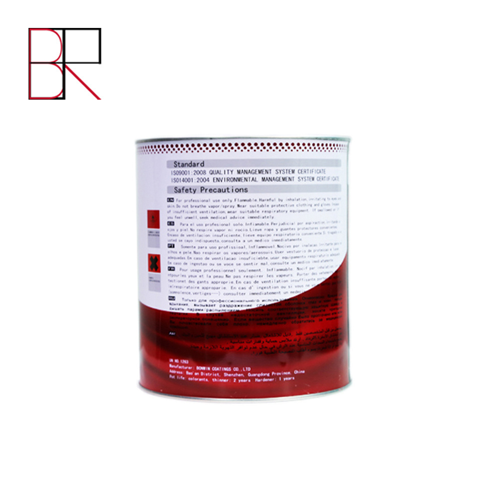 Polyurethane Resin Acrylic Paint 1K Metallic Pearl Color Car 2K Paint PU  Color Paint Refinish  Auto Coating