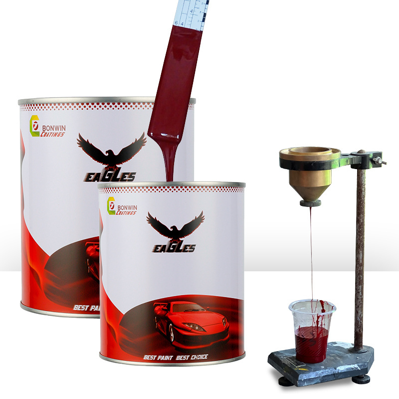 Eagles Brand High Solid And High Gloss Epoxy Resin Spray Coating Paint For Car Automotive Carmine