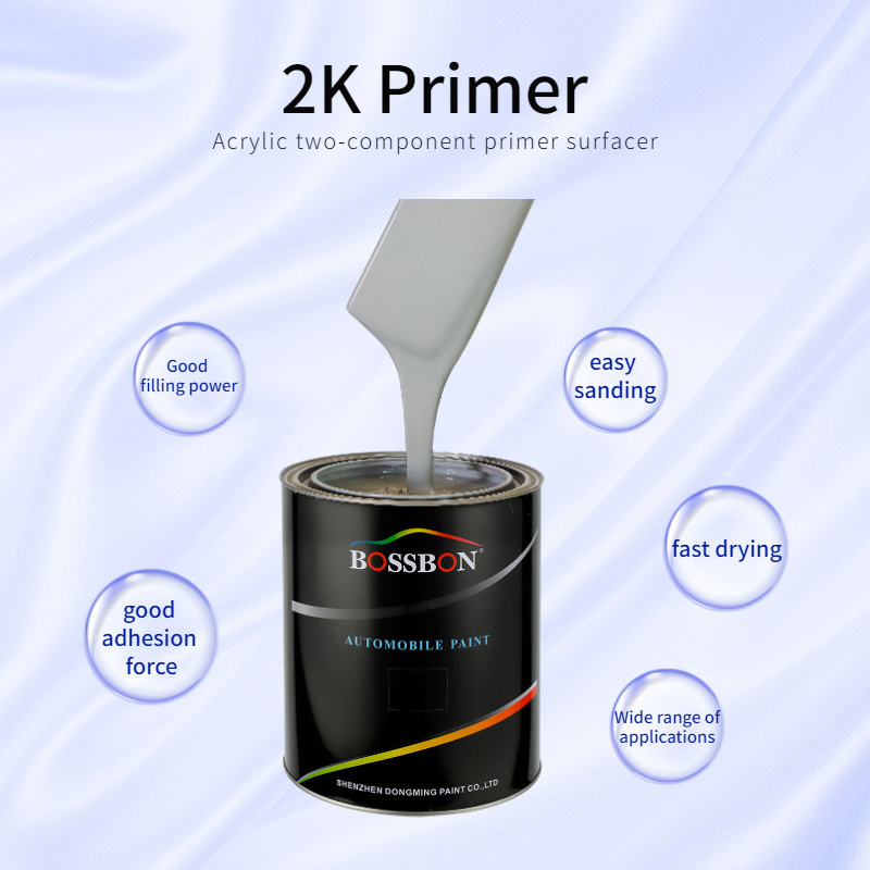 2K Primer Epoxy Glass Paint White Auto Spray Automotive For Auto Repairs Brand Paint Refinish Tinting System