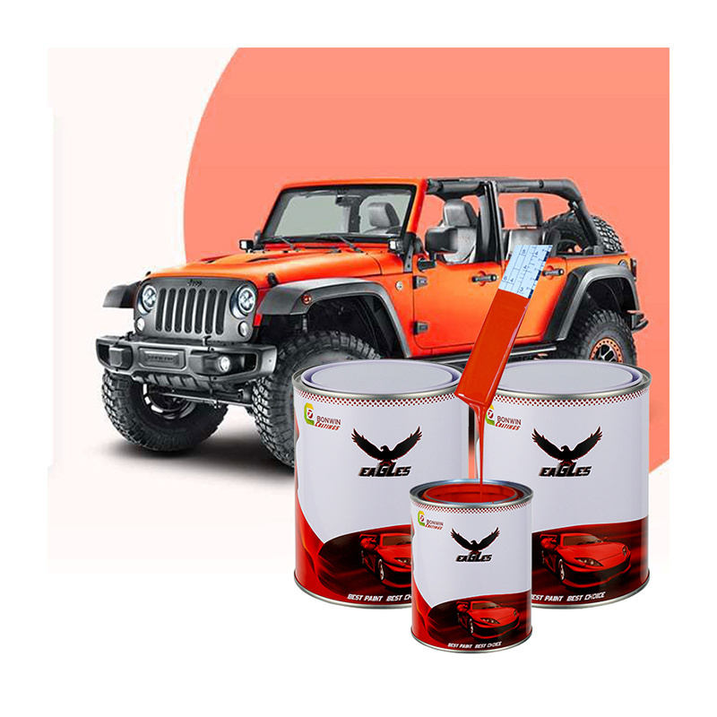 2K Car Paint Pigment Orange Spray Auto Refinish Paint Colors Autobody Repair Automotive Paint Bright Red