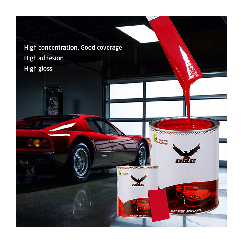 2K Car Paint Pigment Orange Spray Auto Refinish Paint Colors Autobody Repair Automotive Paint Bright Red