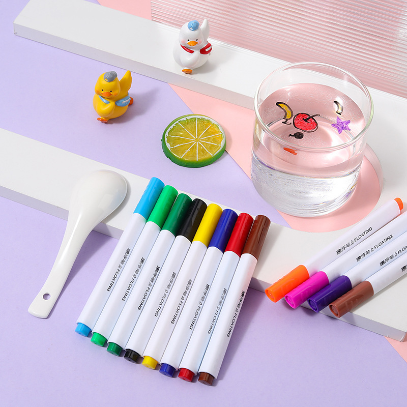 Magical Whiteboard Pen Large Capacity Erasable Whiteboard Markers Floating Water Drawing Colorful Marker Pen