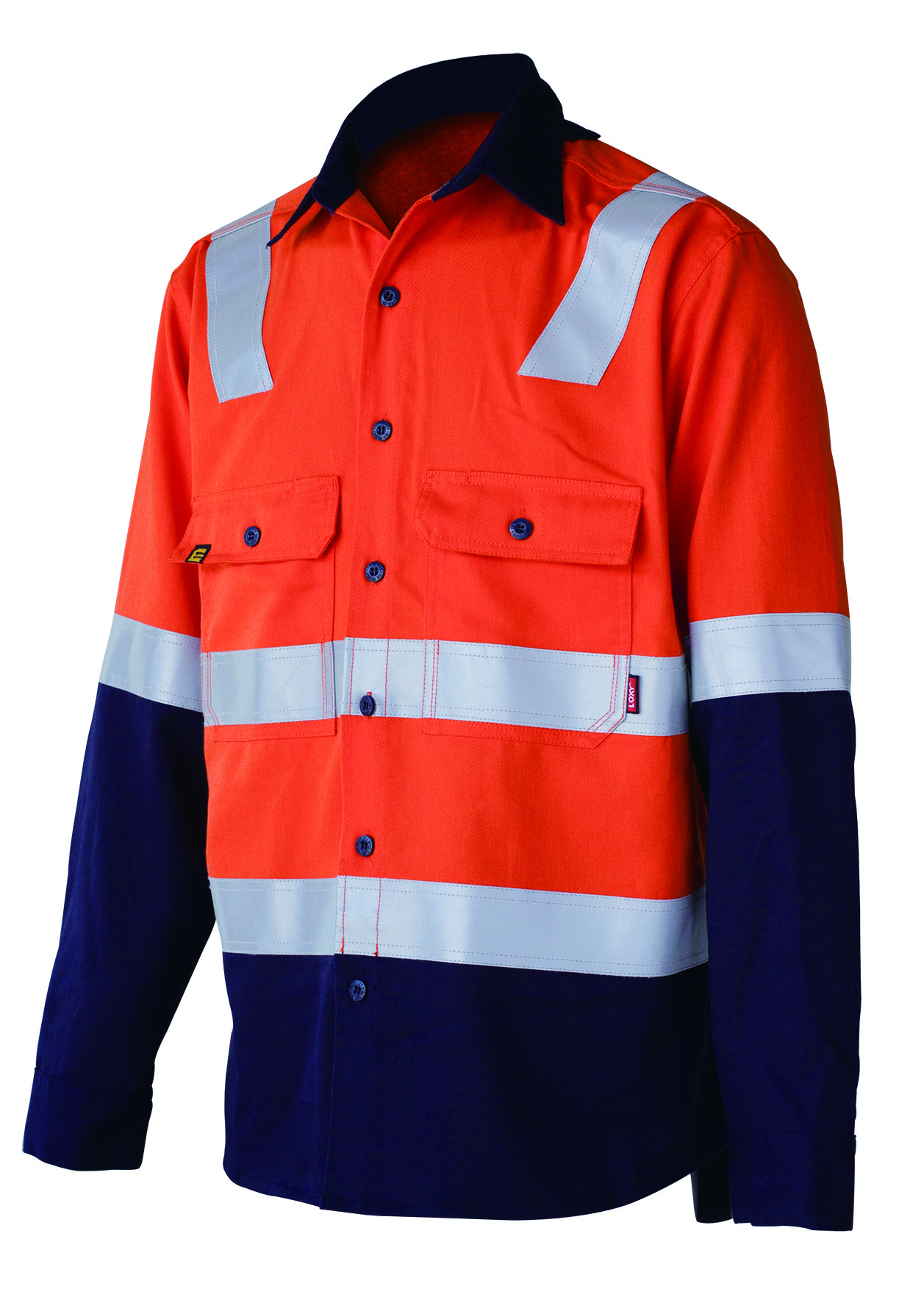 Fr Clothing Flame Resistant Hi Vis Workwear Custom Logo Long Sleeve Industrial Workwear