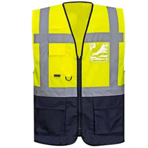 Reflector Ems Vest Safety Workwear Jacket Hi Vis Black High Vision Safety Vest