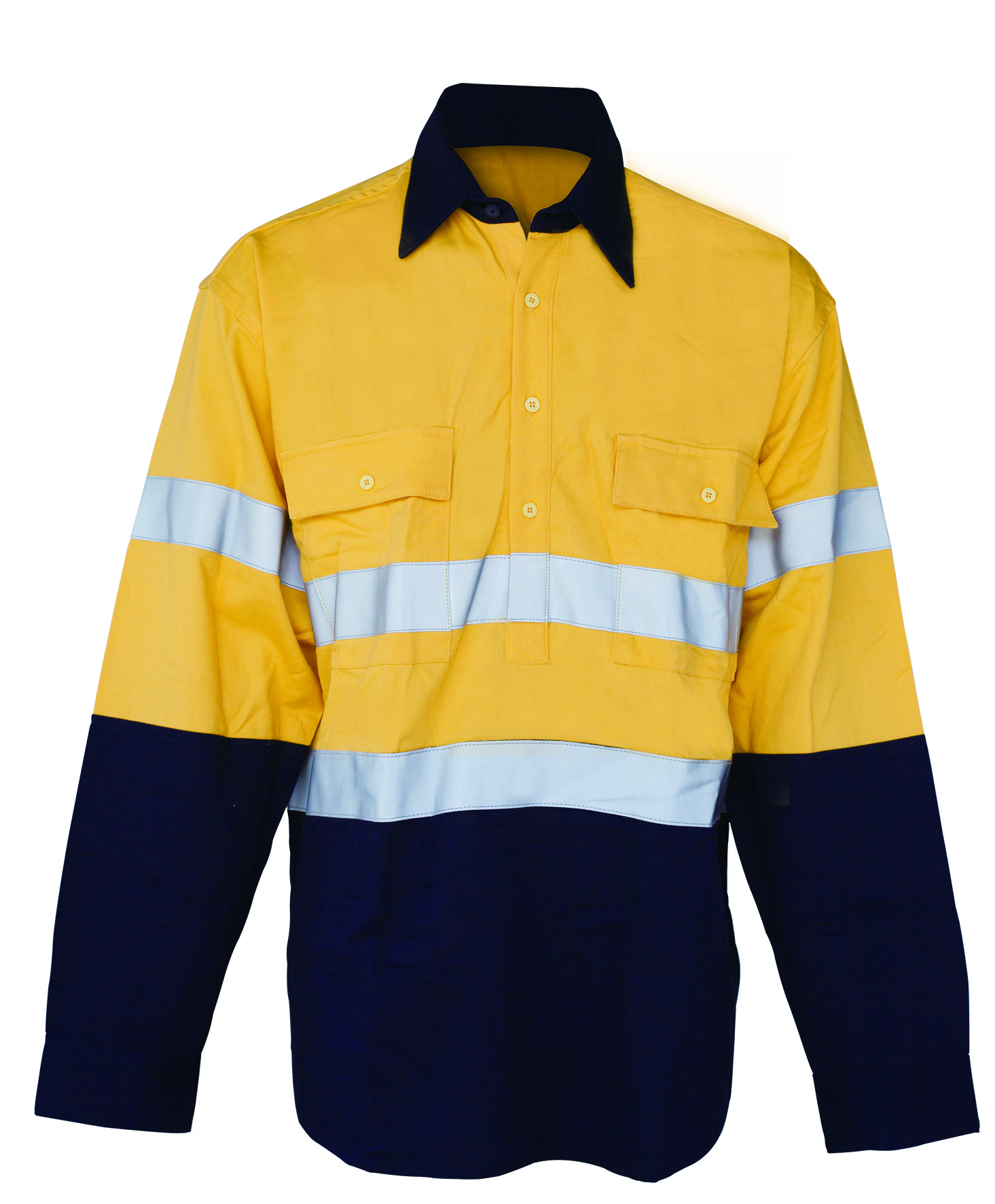 Fr Clothing Flame Resistant Hi Vis Workwear Custom Logo Long Sleeve Industrial Workwear