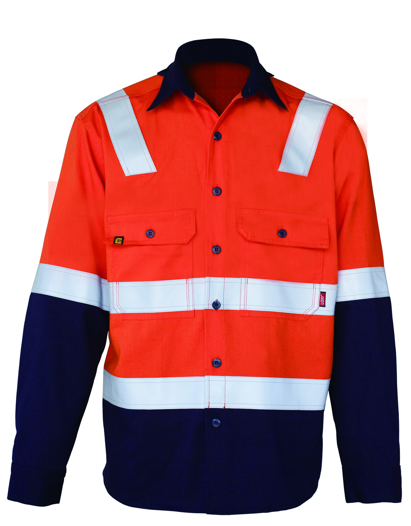 Fr Clothing Flame Resistant Hi Vis Workwear Custom Logo Long Sleeve Industrial Workwear