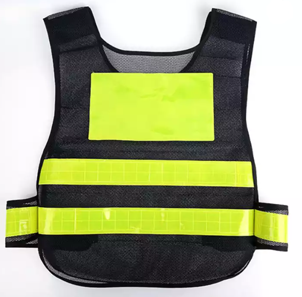 reflective safety workwear security vests black safety vest adjustable