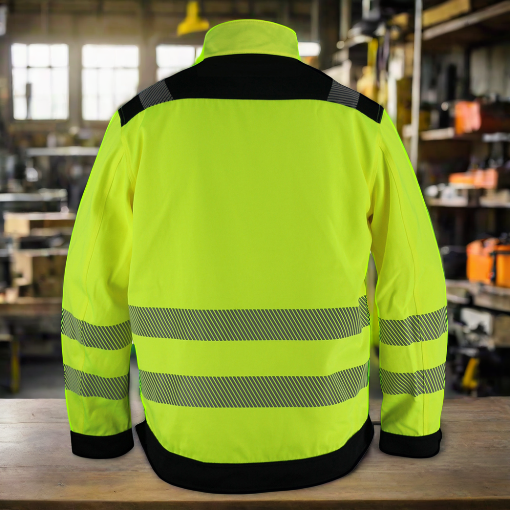 Safety Hi-Vis Workwear Polyester Reflective Work Jacket and Construction Clothes for Adults