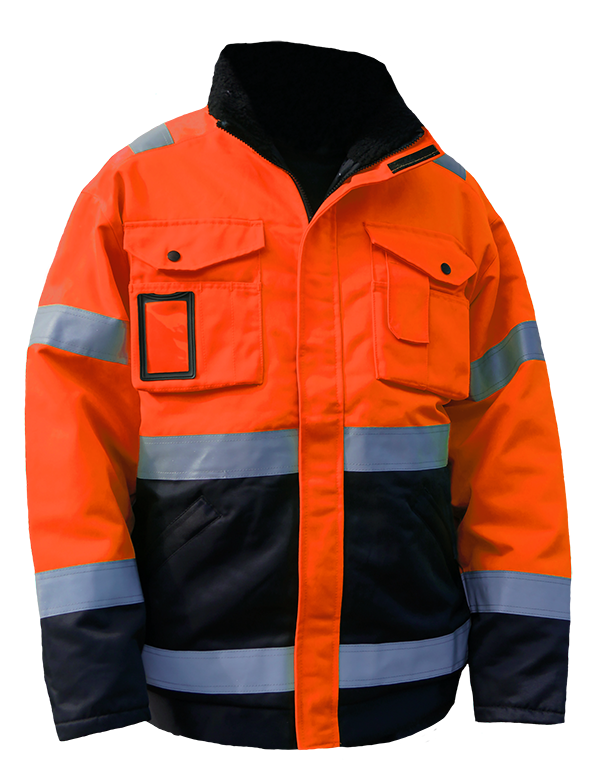 HI VIS Jacket 80/20 TC Quilted Unisex Warm Workwear Safety Jackets Reflective Work