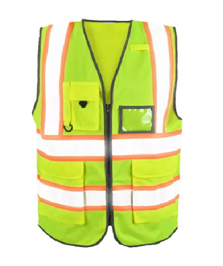 Protective Blue Safety Electrician Tool Full Reflective Green Hi Vis Tactical Vest