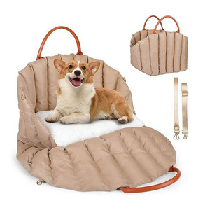 Wholesale Portable Pet Bag For Small Dog And Cats Winner Warm Sofa Pet Bed Car Carrier Dog Traveling Bag Cat Bed